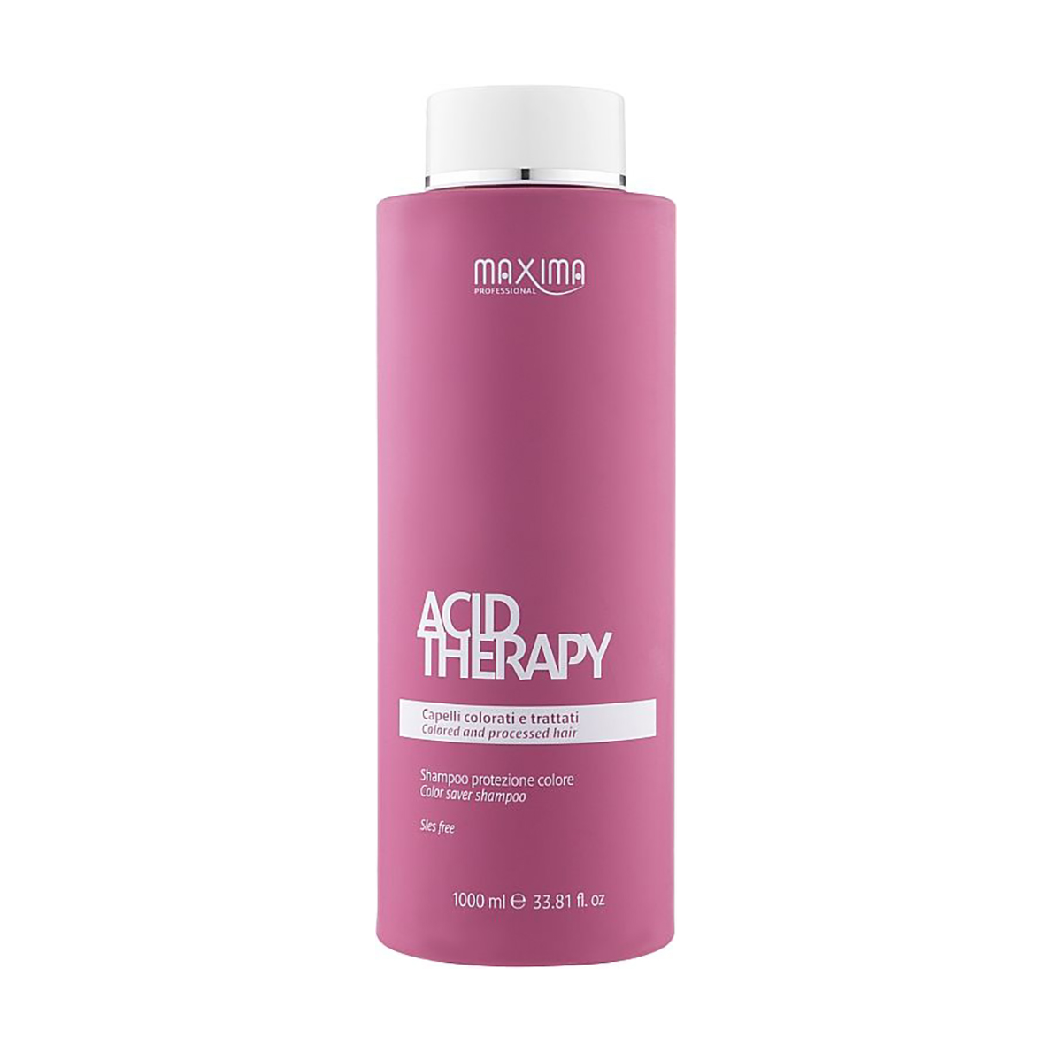 Шампунь для захисту кольору фарбованого волосся Maxima Professional Acid Therapy Color Saver Shampoo, 1 л